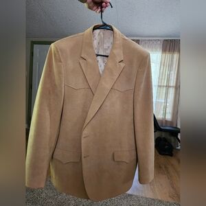 Luskys western men's microfiber suede sports jacket